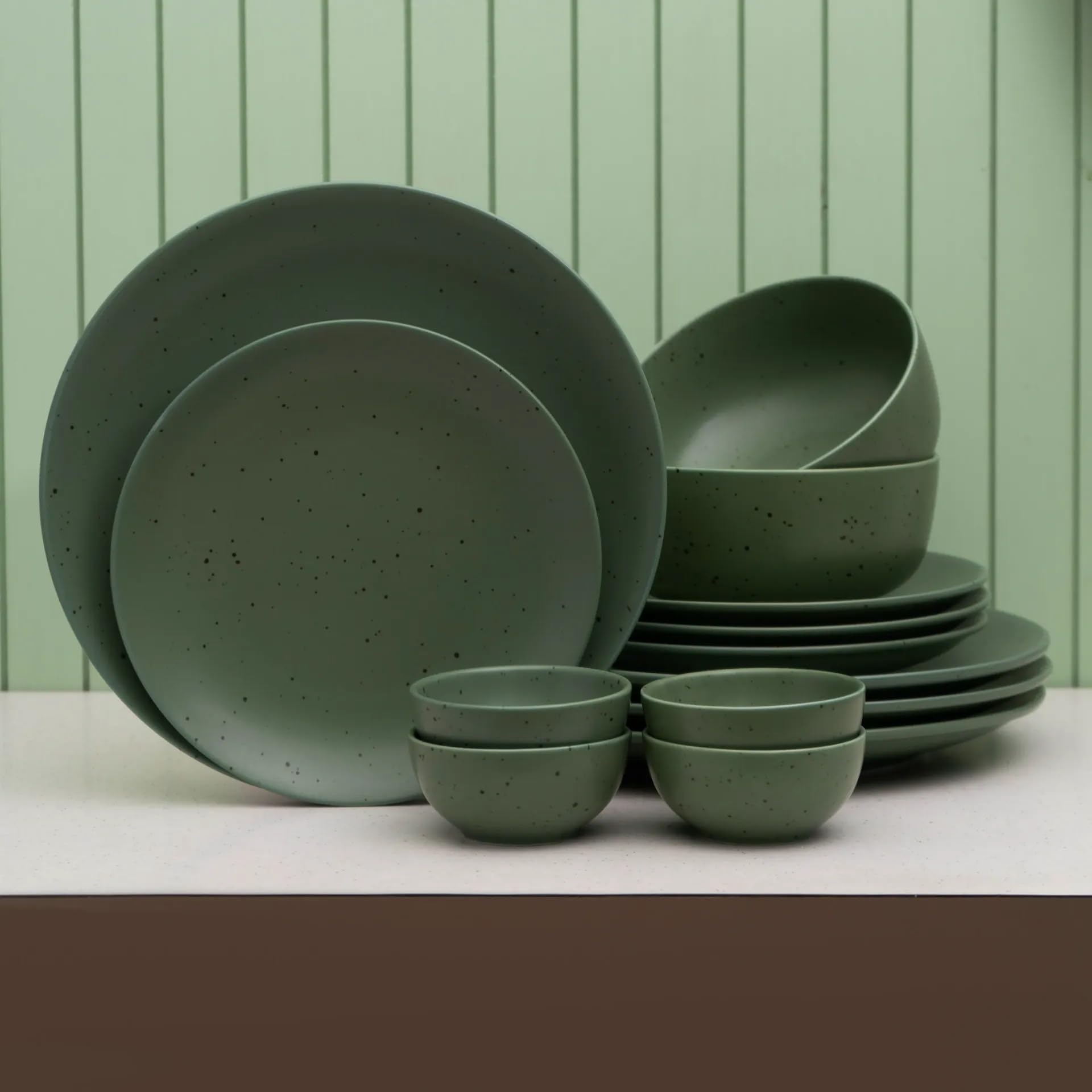 JCPL Fine Porcelain Grains Dinner Set, for Family of 4, Ceramic